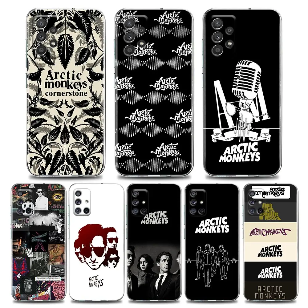 Arctic Monkeys Rock Psychedelic Punk Case For Samsung Galaxy A55 A35 A06 A52 5G A53 A72 A53 A15 A33 A32 A41 A22 A23 Phone Cover