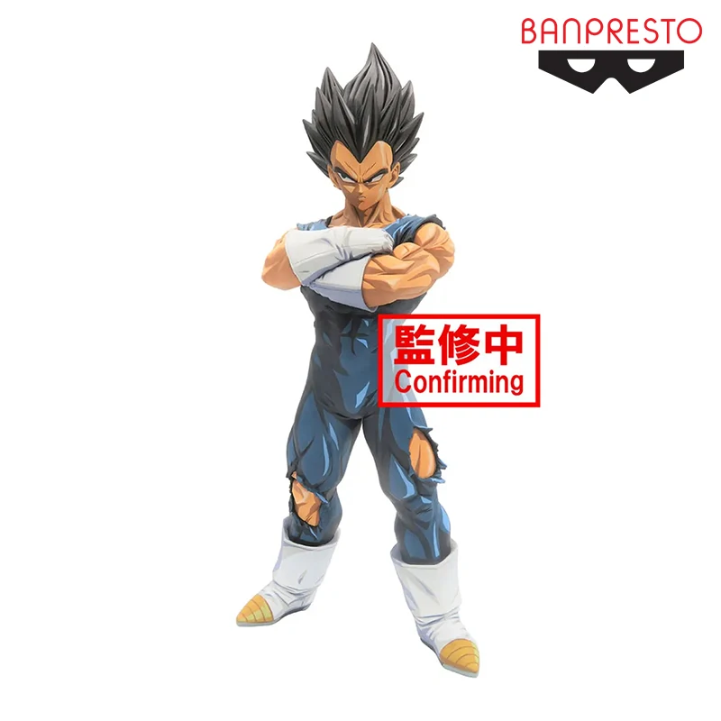 

BANDAI Original Banpresto Grandista GROS Nero Dragon Ball Z Vegeta Manga color 18cm Anime Model ornament Collection Figure