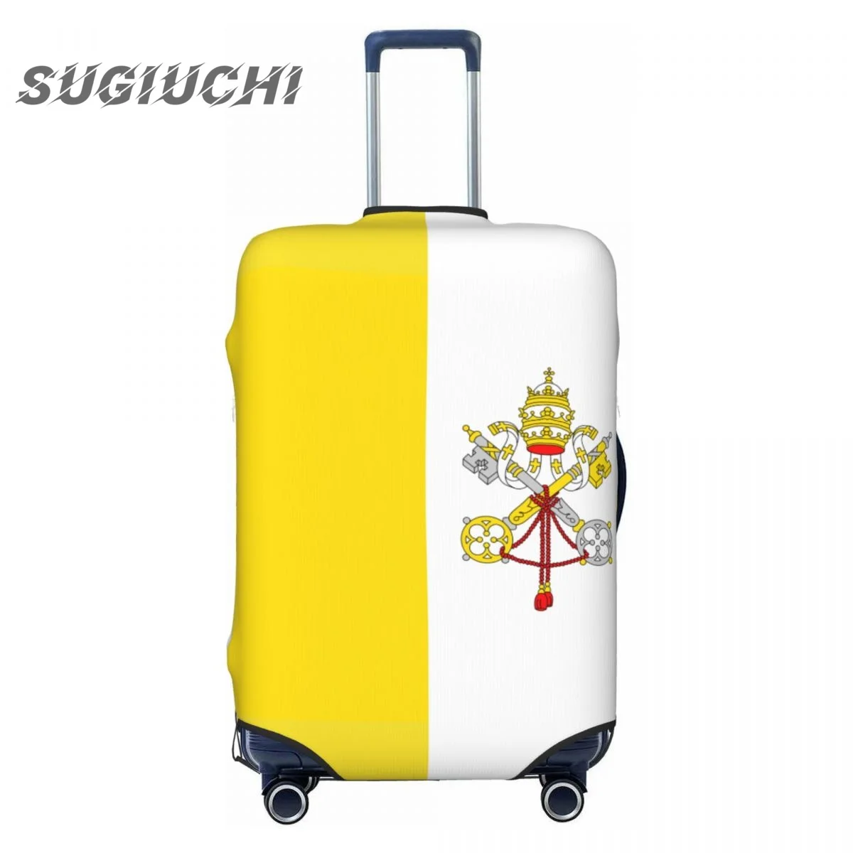 

Vatican City Country Flag Luggage Cover Suitcase Travel Accessories Printed Elastic Dust Cover Bag Trolley Case Protective