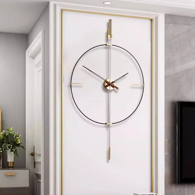 Restaurant Minimalist Wall Clocks Bedrooms Vintage Korean Big Size Interior Design Wall Watch Luxury Simple Horloge Horloge