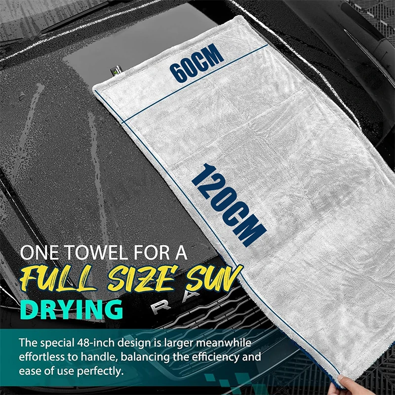 1400GSM Thick Car Drying Towel - Microfiber Car Drying Towel Super Absorbent recension och pris