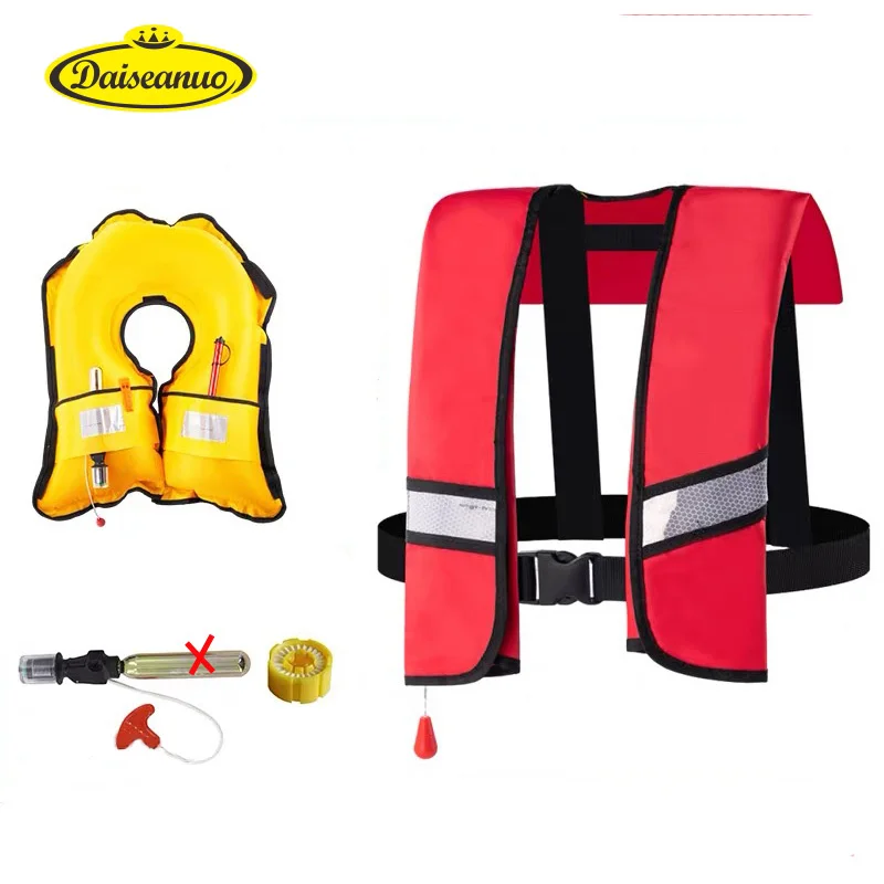 

Автоматические ручные надувные жилеты плавучесть 150N PFD надувная куртка для выживания морской жилет для рыбалки рафтинг аксессуары для катания на лодках