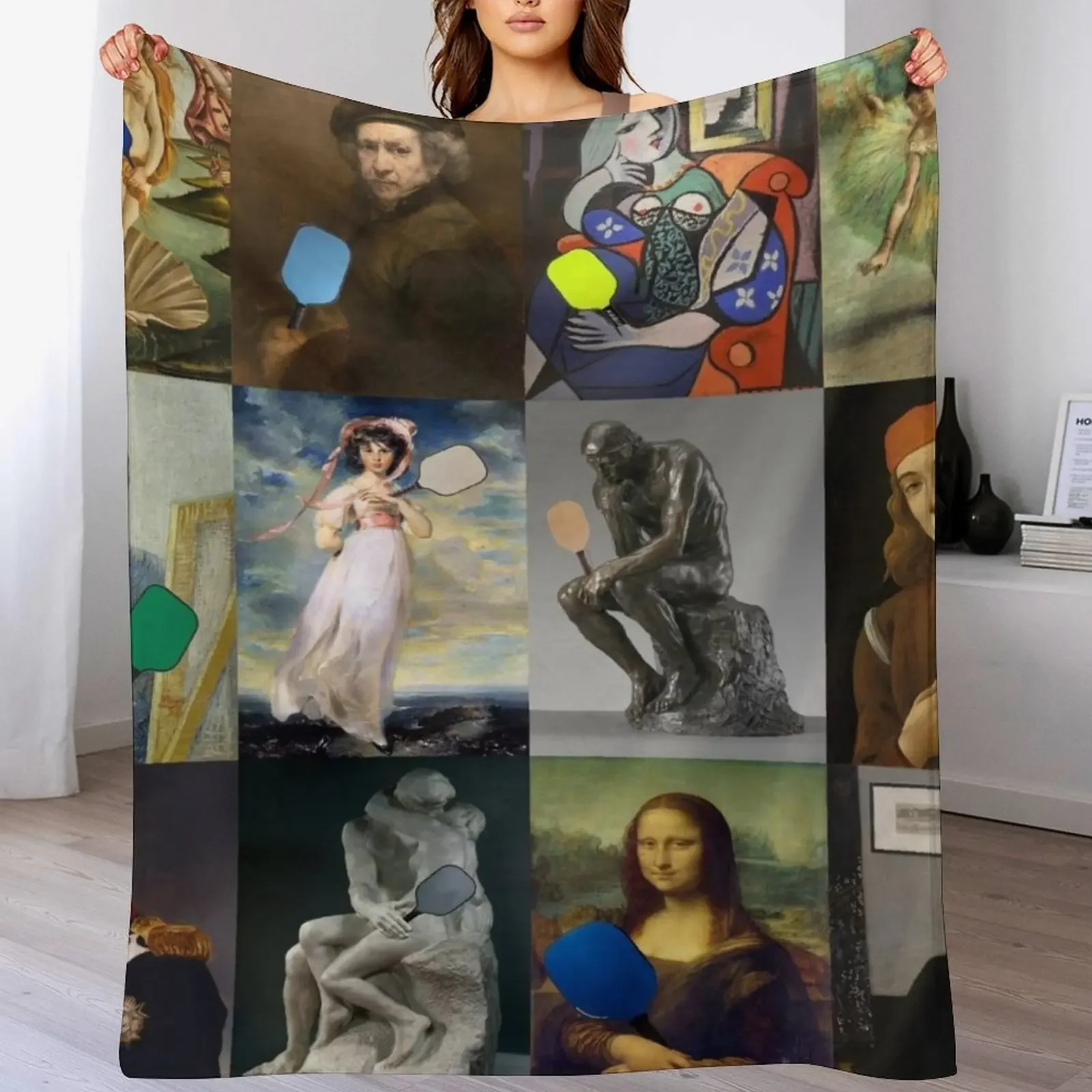 

Pickleball Throw Blanket Custom Summer Beddings Softest Luxury Throw Blankets