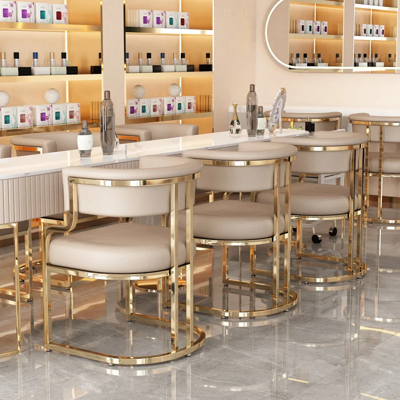 Nail salon customer chair light luxury high-end hotel sales office negotiation leisure tea chair table chair makeup dining chai