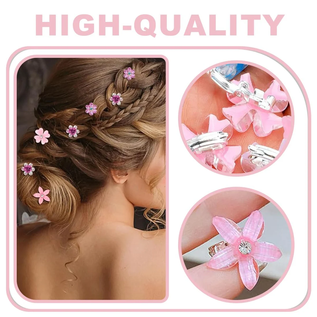 

Mini Flower Hair Clip Rhinestone Hair Clip Bridal Braid Rhinestone Bean Clip Flower Hair Clip Wedding Decoration