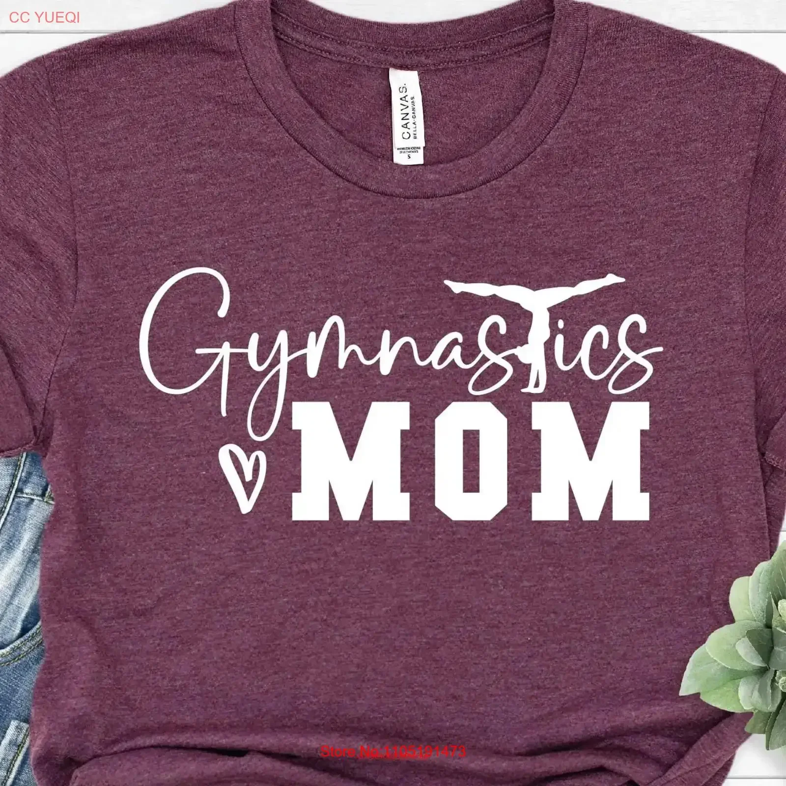 Gymnastics Mom T Shirt vintage Washed Unisex Top For Everyday Wear Stretched Casual graphic Versatile Soft homme fashion