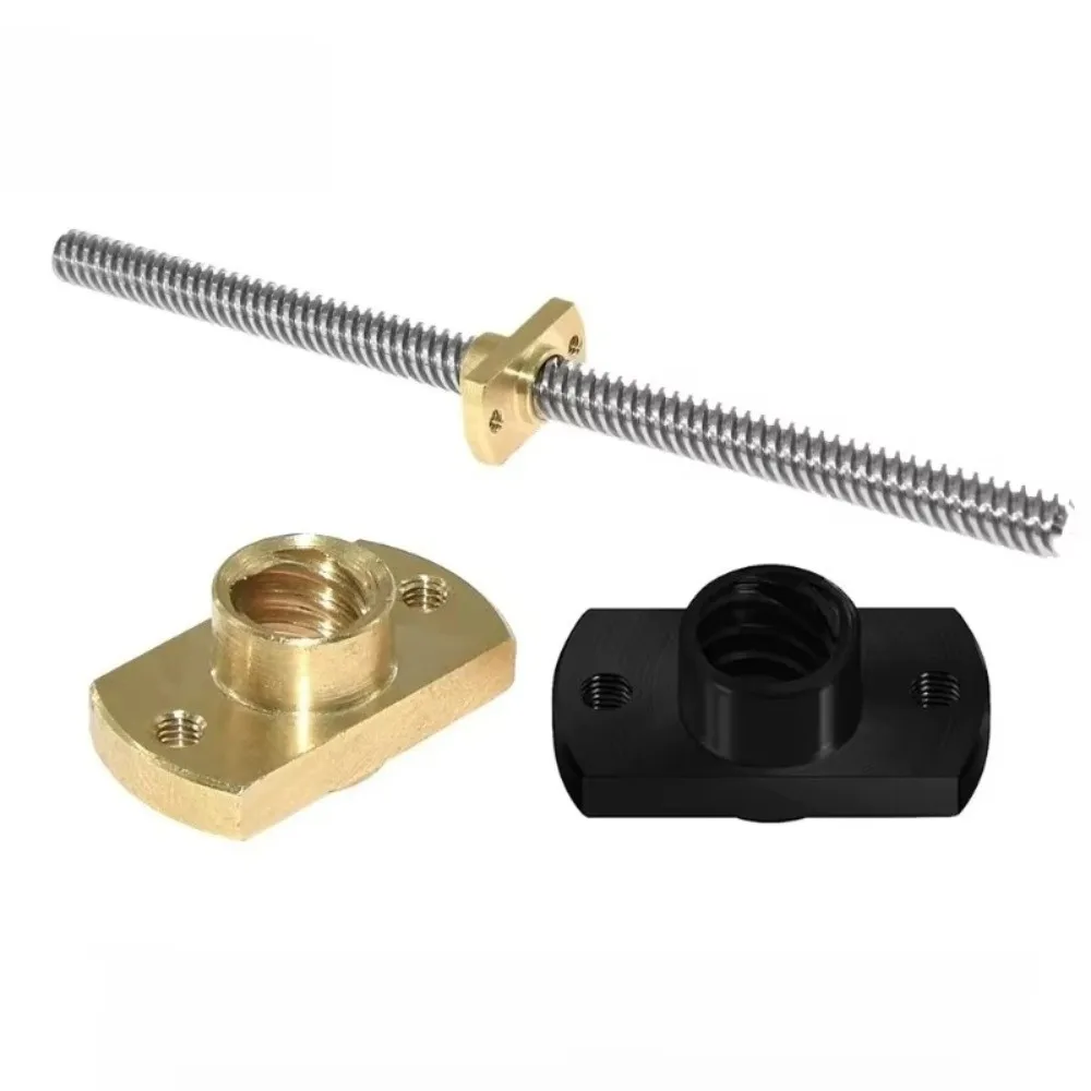 Flange Design T8 Lead Screw Nut Wear Resistant Precision Thread Trapezoidal Screw Nut Low Friction Linear Motion Nut