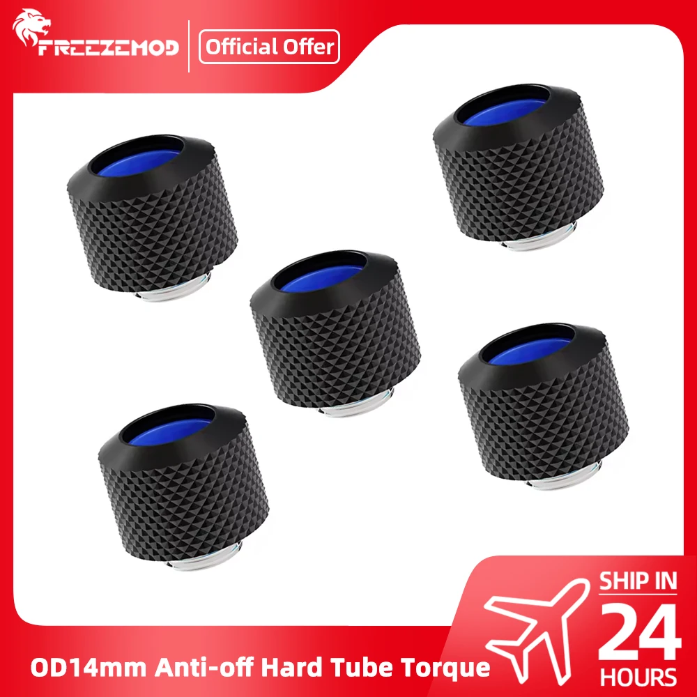 

FREEZEMOD Hard Tube Torque Kit Anti-Loose Compression OD14mm Fitting Internal Silicone Gasket PETG 10*14mm Leakproof HFTKN-D14