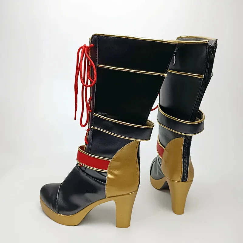 Anime Hololive Vtuber Kuzuha Sanya Cosplay Boots Shoes Halloween Aksesori Dibuat Sesuai Pesanan6;d'3,h'7.b;