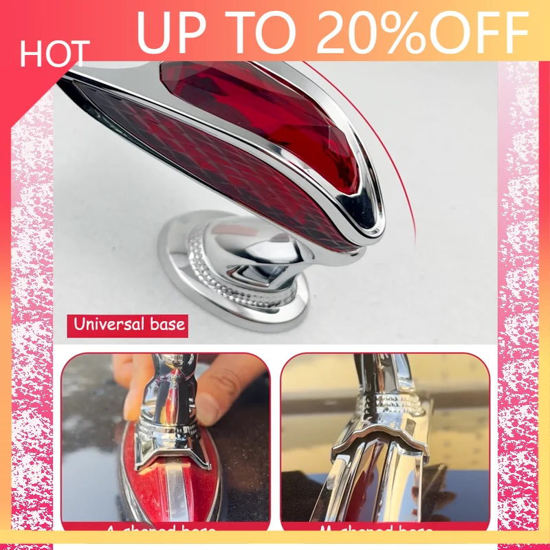 NEW For Hongqi ousado HS7 HS5 EHS9 H9 2019~2024 2023 Stereo Car Engine Hood Vertical Emblems Streamer Light Modification Accesso
