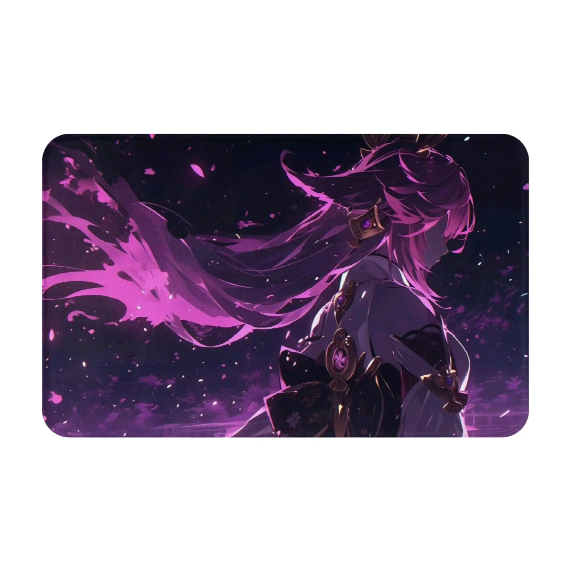 Mysterious Person Anti-Slip Mat Bathroom Yae Miko Absorbent Doormat Floor Decor