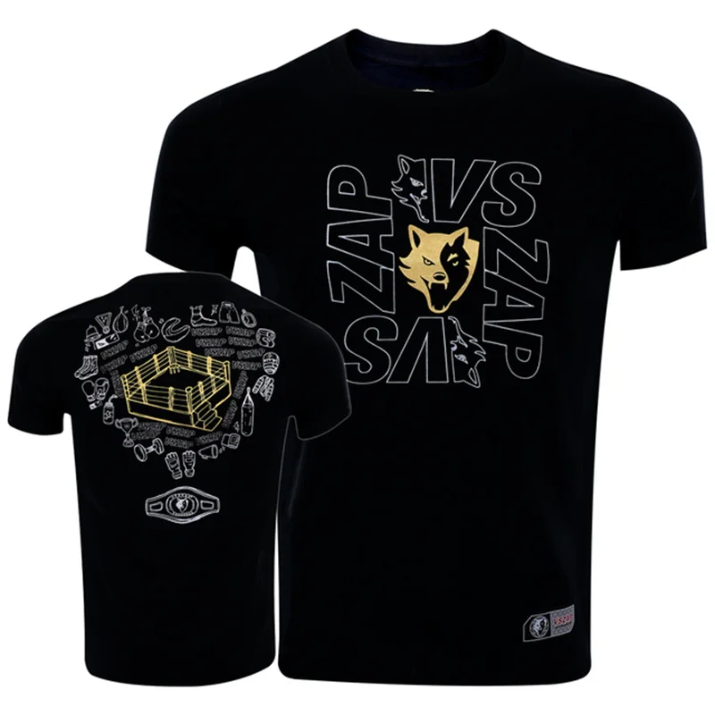 Herren Muay Thai T-Shirt Sommer Schnelltrocknend Bequemes Atmungsaktives Shirt Modisches Fitness-T-Shirt Lässiges O-Ausschnitt Kurzarm-Oberteil – Detail 17