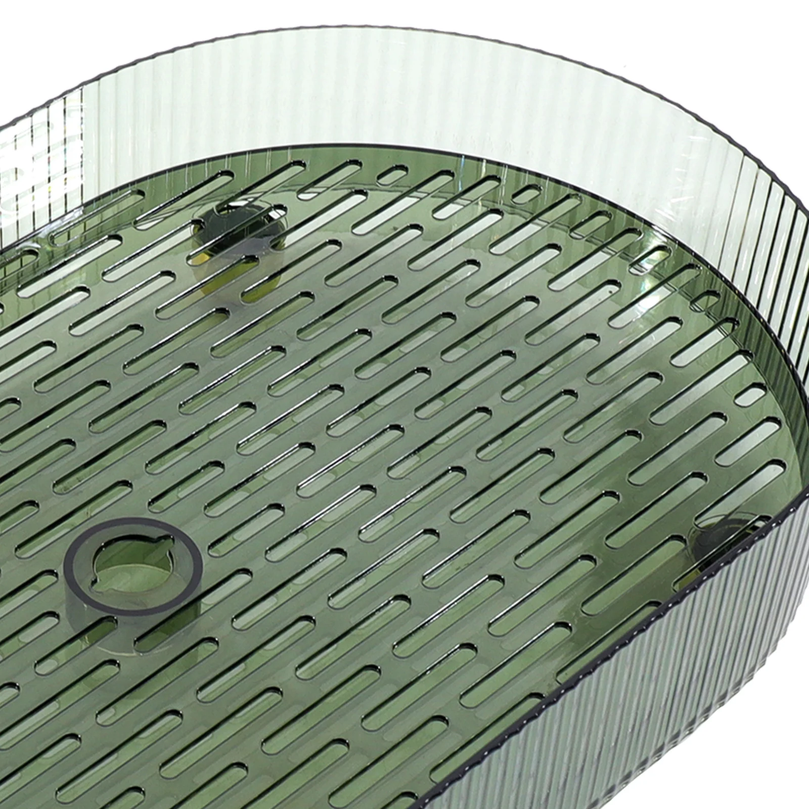 

Double Layer Drain For Kitchen Home Fruit Vegetable Storage Drying Plate Household Tabletop Multi-Use Draining Tray Pet Abs