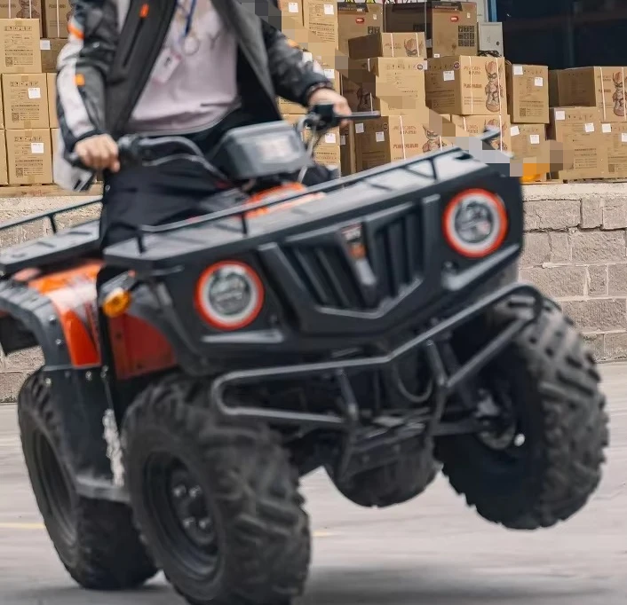 11HP 4.6kWh Electric ATV Automatic 65km/h 2WD Shaft Drive Disc Brakes 50-60km Range Differential Lock