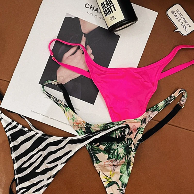 Eis Seide Blume Niedrige Taille Mädchen G String Leopard Frauen Höschen Sexy Slip Tanga T-back Unterwäsche Weibliche Dessous größe S-XL