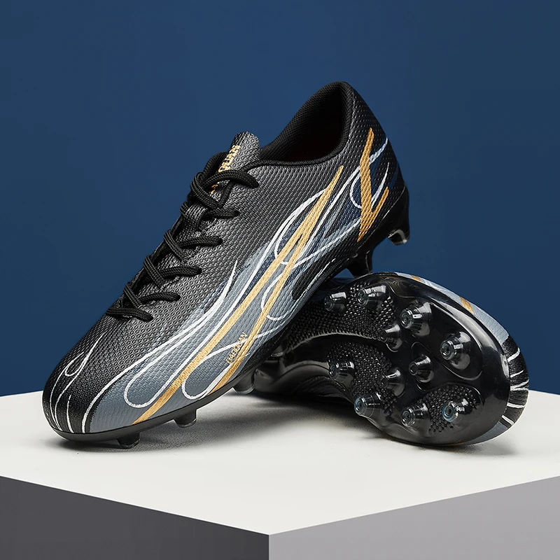 حذاء كرة قدم كلاسيكي مزود بأزرار TF للأعلى وأزرار طويلة FG، مصمم لأنماط التدريب المنخفضة القطع للرجال والنساء #4