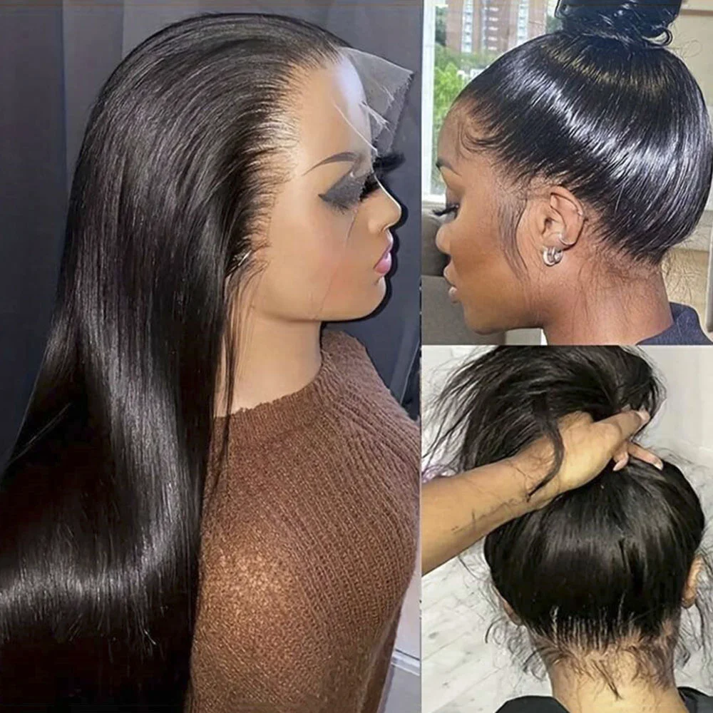 

Brazilian Straight 4x4 Closure Wig Transparent Body Wave Wig 13x4 Lace Front Human Hair Wigs For Women Pre Plucked Natural Hair
