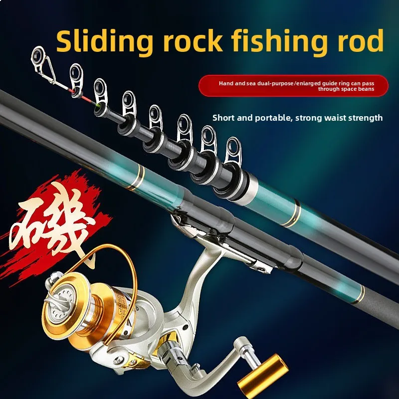 Carbon Fiber Surf Rod 3.6+6.3m Long Cast, Boat & Shore Dual Use, Medium Long Section Soft Tip Slip Float
