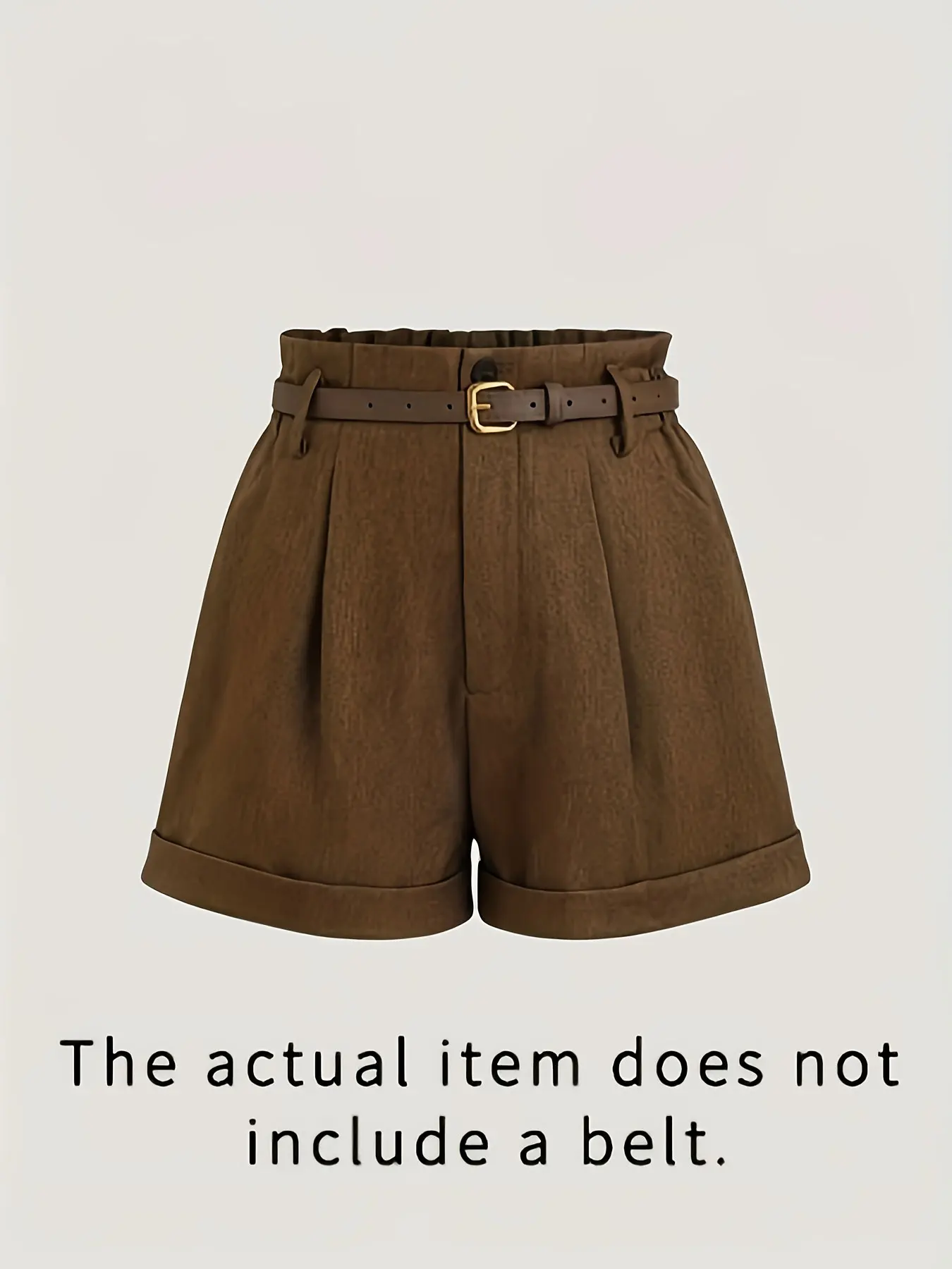 벨트가 없는 여성용 복고풍 반바지는 미니멀하고 일과 일상 착용 모두에 다기능적입니다. 그들은 신축성이 있습니다.