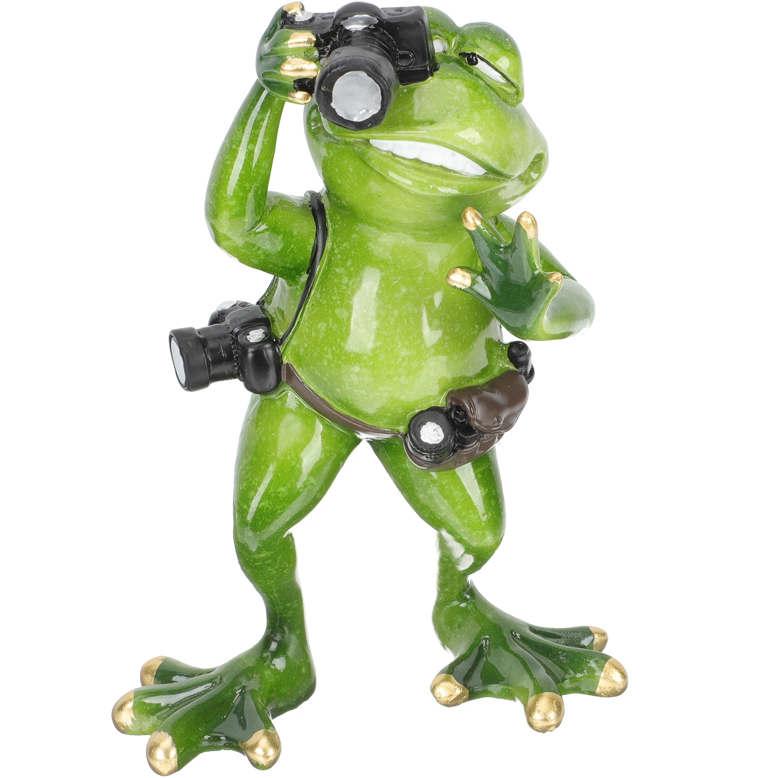 

Frog Decorations Animal Resin Statue Home Yard Garden Sculpture Bright Color Long Use Bedroom Office Car Gifts