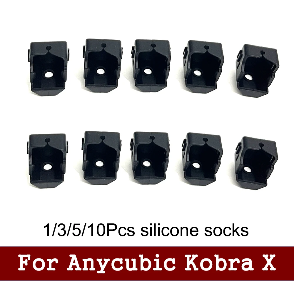 for Anycubic Kobra X Silicone Sleeve 3D Printer Hotend Protector Cover Case Heat Insulation for Anycubic Kobra X Silicone Socks
