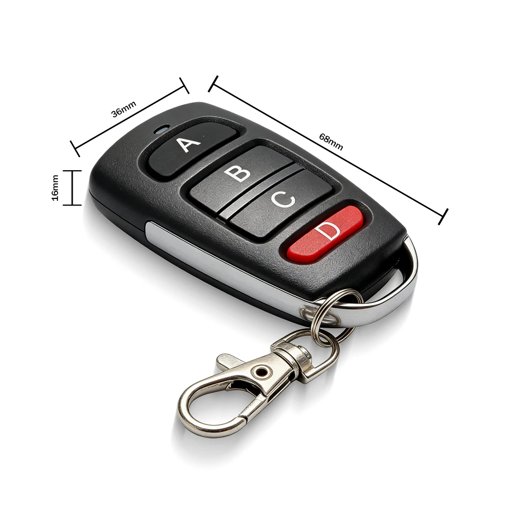 3pcs Universal 433.92 MHZ Wireless Clone Switch Cloning Copy Gate Garage Door Control Duplicator Remote Control Key