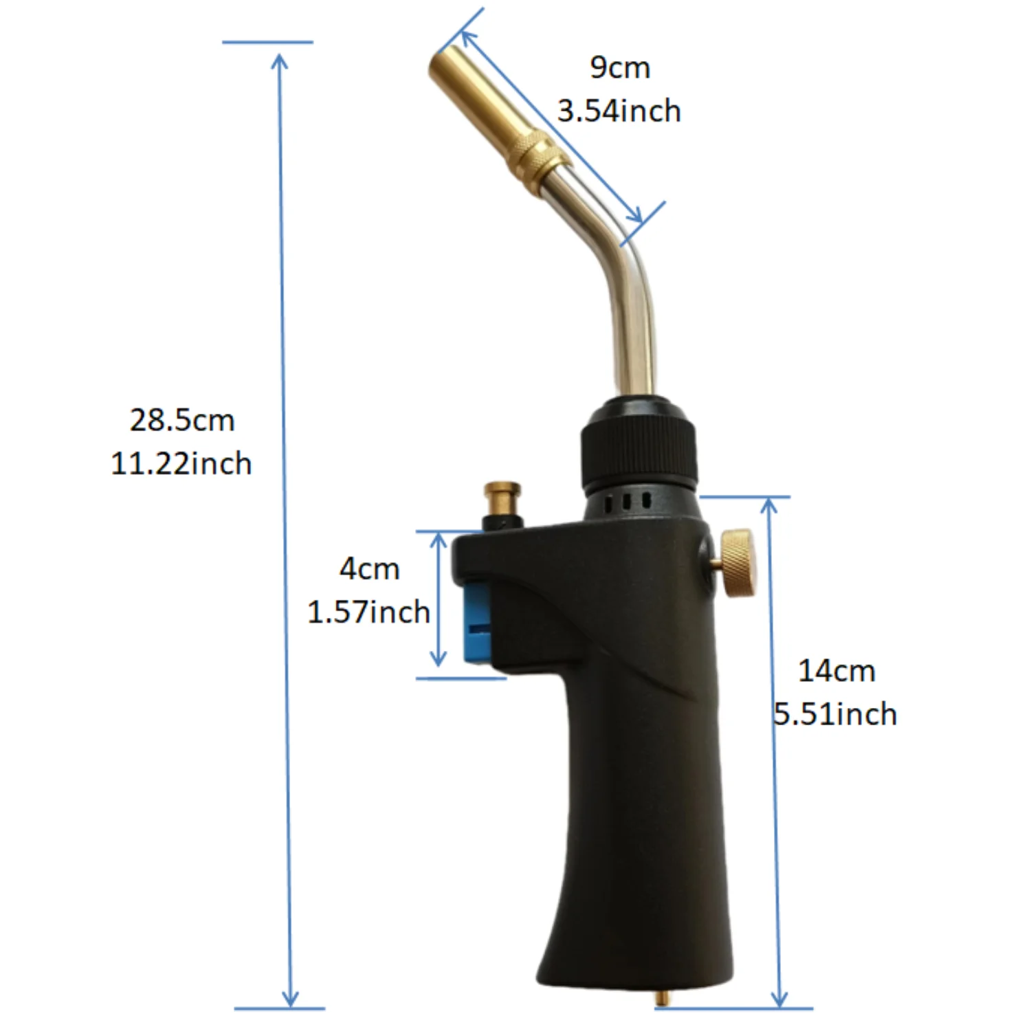 Propane Torch Head ,Mapp, Map Pro Gas Torch Kit, Trigger-Start Welding Torch Kit for Soldering, Brazing, Welding, Searing Steak.