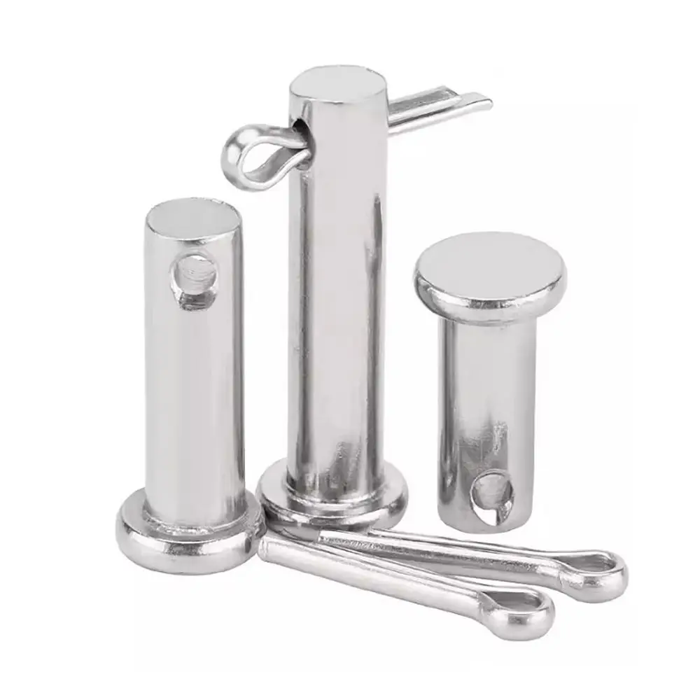 1Set New M3 Pin Shaft Cotter Cylindrical Flat Head Positioning Pin T Shape 304 Stainless Steel Plug Pin Set