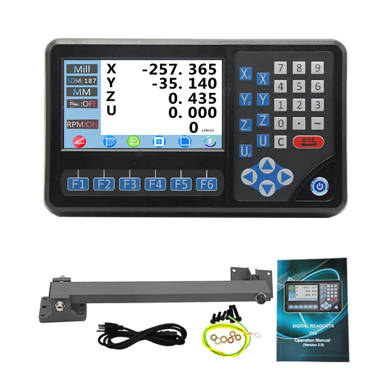 ditron digital readout dro com escala linear de vidro fresagem torno maquina eixos eixos eixos 5um 01