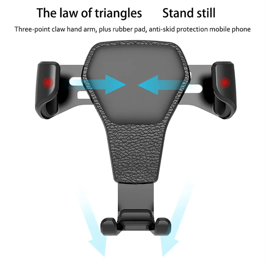 Gravity Car Cell Phone Holder For Air Vent Mobile Phone Mount Clip Stand Auto Smartphone GPS Support For iPhone Samsung Xiaomi view 6