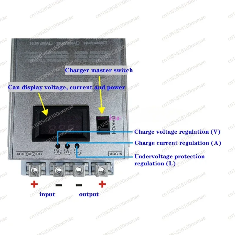 Truck/van/trailer 24V charging 29.4V 50A, 28V 50A fast on-board driving charger, lithium iron phosphate ternary lithium battery