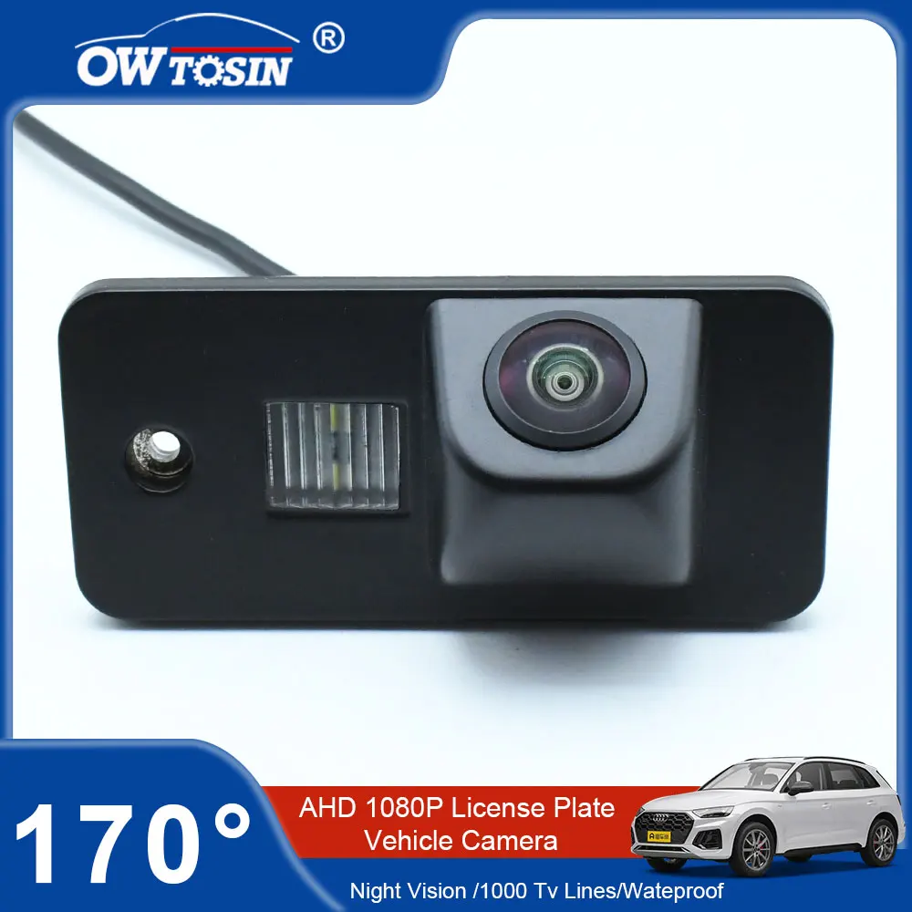 

AHD 1080P 170°Car License Plate Rear View Vehicle Camera For Audi A4 B7 2004 2005 2006 2007 A3 / S3 8P 2003~2009 Reverse Monitor