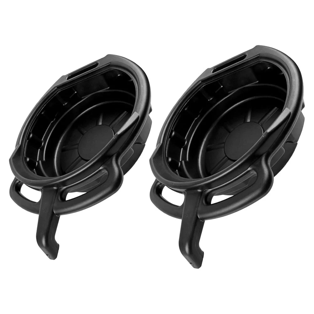 

2 Pcs Bottom Oil Pan Storage Drain Pans for Changing Tank Automotive Accessories Motorcycle Universal Drip