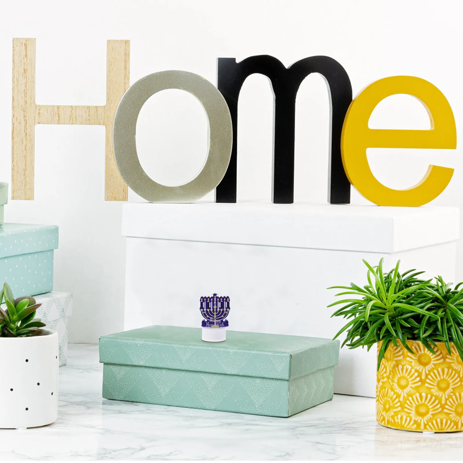 เทียนฮานุกกะแบบ LED ไม่มีเปลวไฟ ใช้ไฟฟ้า สำหรับตกแต่งงานปาร์ตี้ที่บ้าน ของตกแต่งงานเทศกาลของชาวยิว