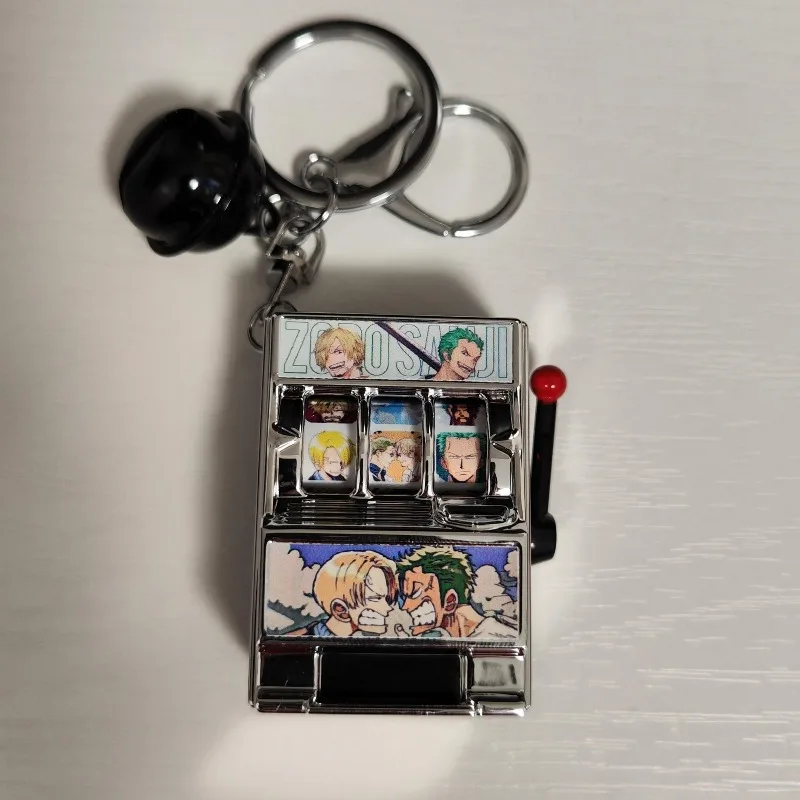 One Piece Monkey·D·Luffy Roronoa Zoro personalisierter kreativer Schlüsselanhänger für Studenten, zweidimensionales Dekompressionsspielzeug, Anhänger, Geschenke – Detail 3