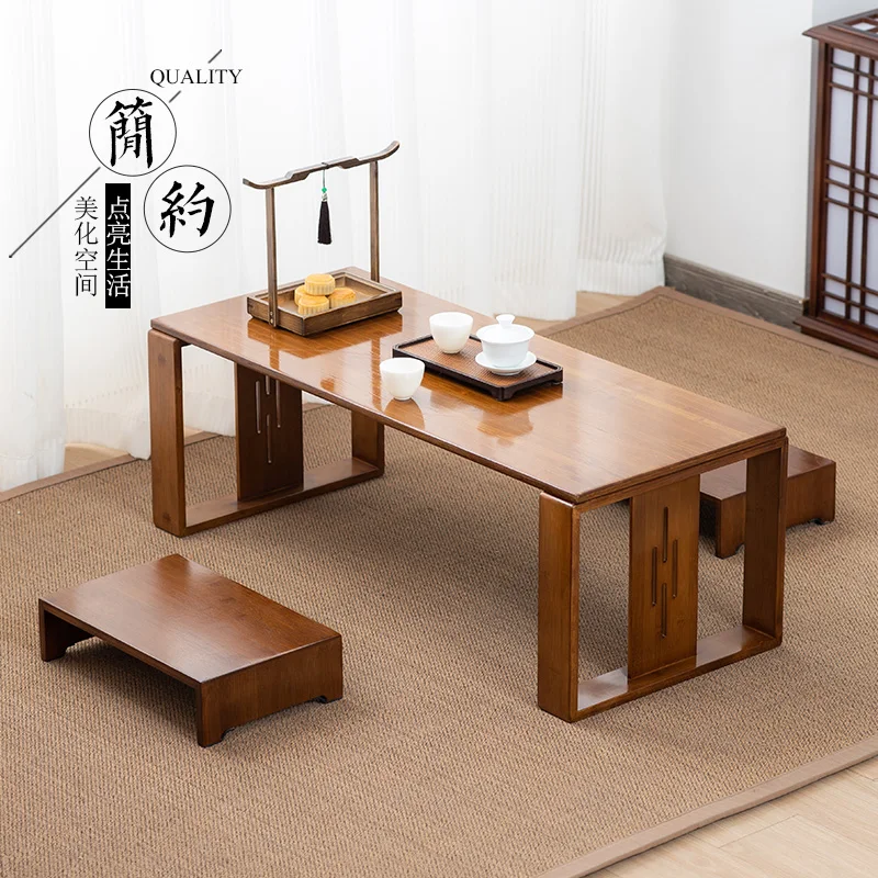 Japanese kang table bay window coffee table sitting on the floor small tea table tatami window sill small low
