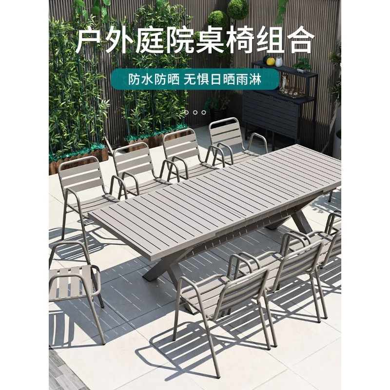 Outdoor Tables, Chairs, Courtyards, Three Piece Set of Small Tables and Chairs for Internet Celebrities,Villa Garden