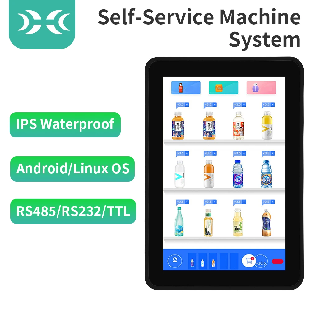 IXHUB Industrial Grade With Plastic Enclosure Touch Panel Serial TFT LCD HMI Display RS232/RS485 Android Linux All In One PC