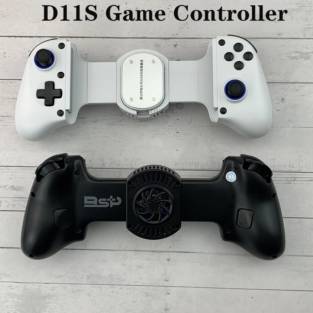 BSP D11S Cooling Game Controller Stretching Gamepad For SWITCH/Android/IOS Tablet /PS3/PS4 Streaming Hall Trigger Dropshipping