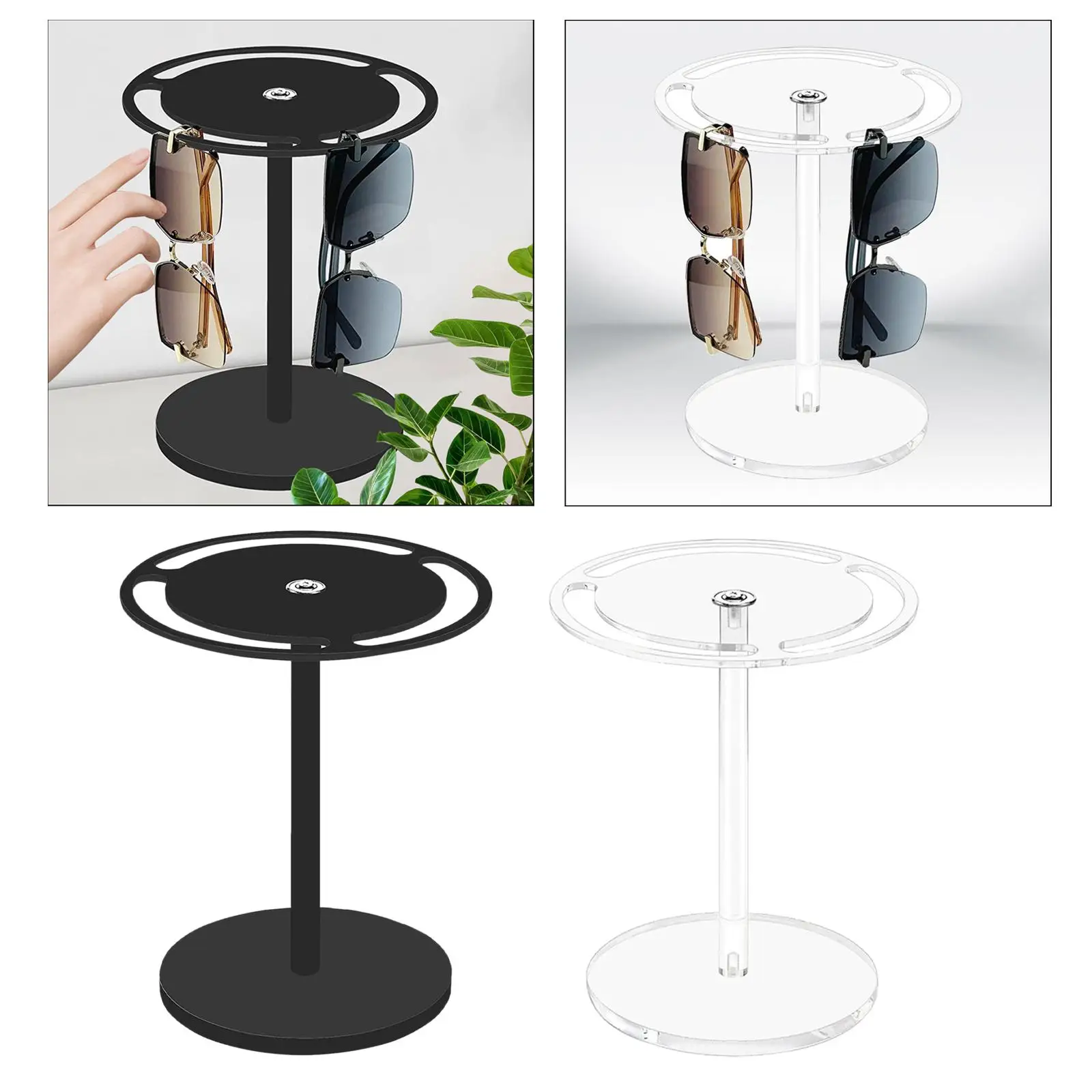 Acrylic Glasses Storage Rack Eyewear Display Sunglasses Display Stand for Showcase Men Women Retail Stores Living Room Desk