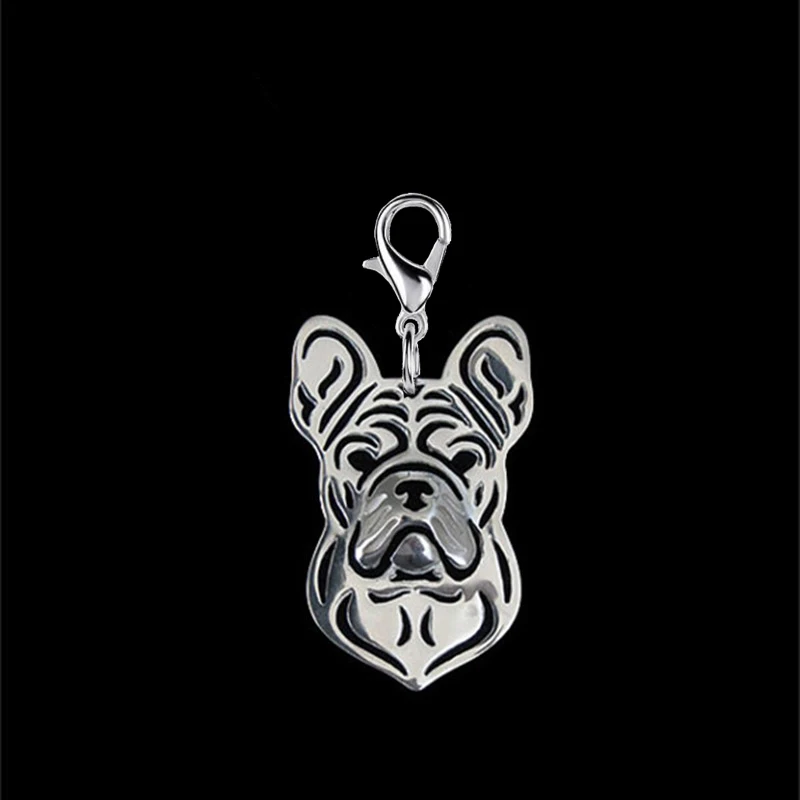 Manueller Schlüsselanhänger mit französischer Bulldogge und 11 mm Karabinerverschluss, Modeschmuck, Schlüsselanhänger, ästhetisches Zubehör für Frauen