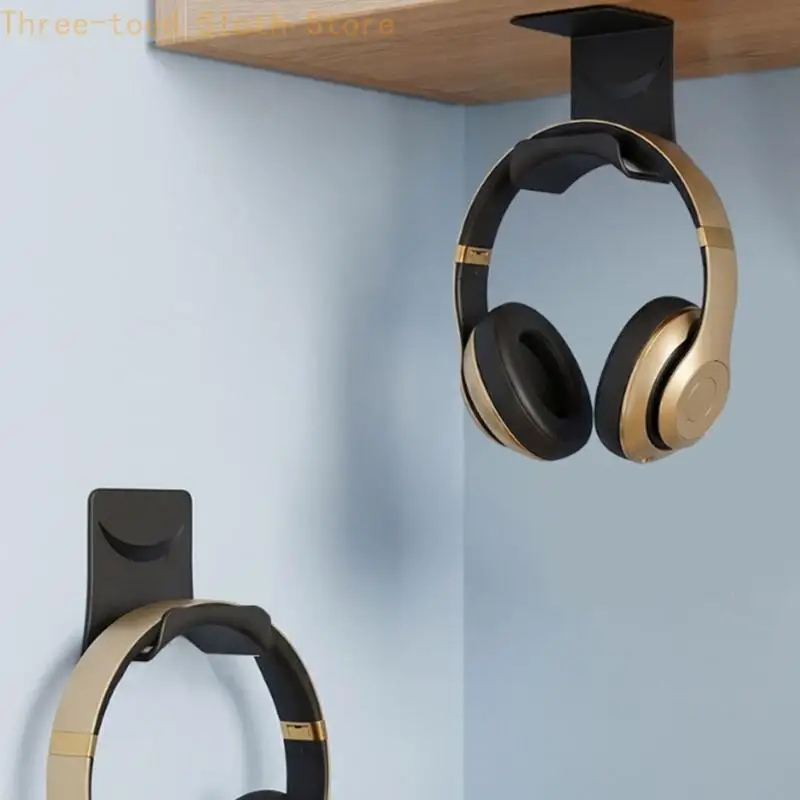 Headset-Haken ohne Bohren, Kopfhörerhalter mit ABS-Konstruktion für Schreibtischaufbewahrung Innenbereich E74A – Detail 10