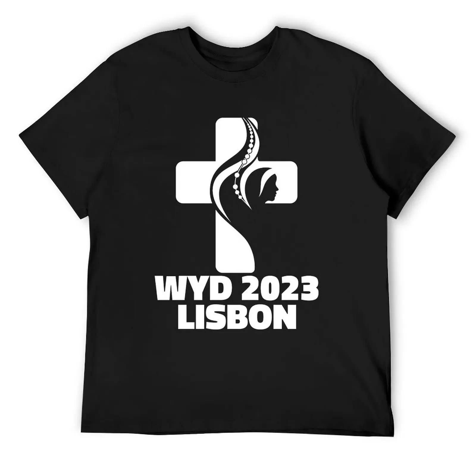 WYD World Youth Day Lisbon 2023 official logo green v2 T-Shirt graphic t shirt vintage plus size tops mens cotton t shirts