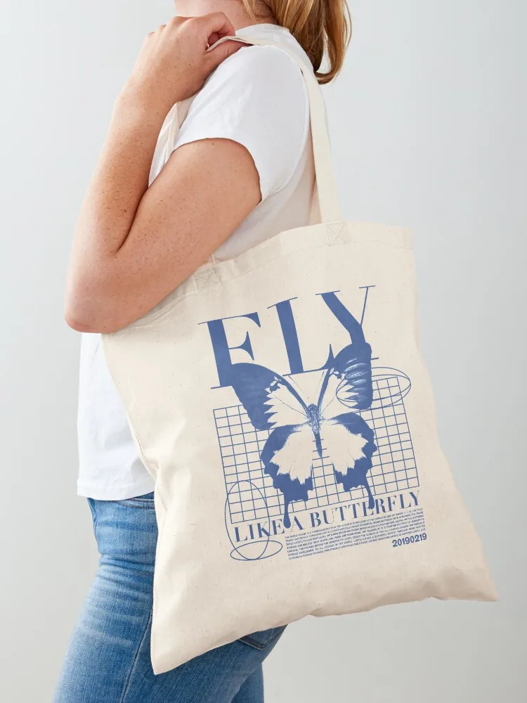 

fly like a butterfly Tote Bag woman shopping bag canvas tote bag Women's shopper shoping