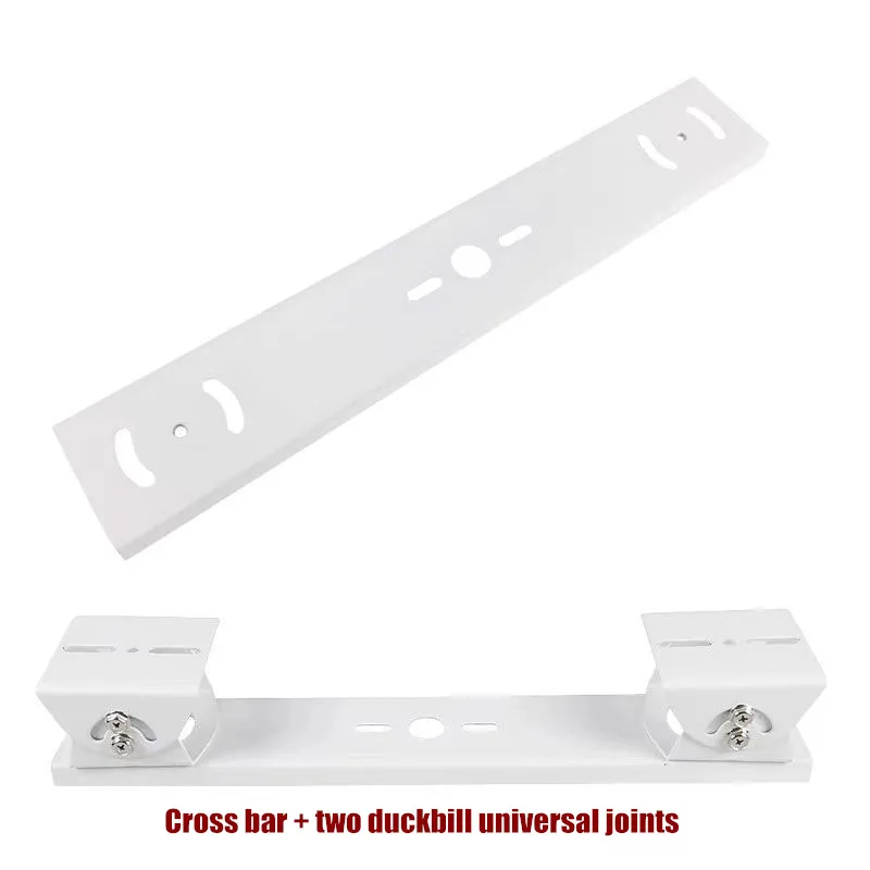 One to Two Horizontal Cross Universal Duckbill Security Dual Camera Ceiling Mount Bracket Horizontal Arm Double Camera Bracket