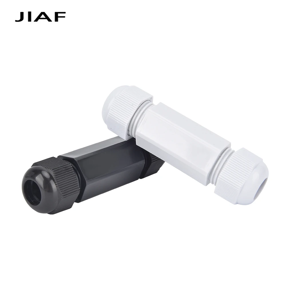 Plastic Cable Gland Waterproof IP68 Double Ended Joint Nylon Plastic Line Fixed Sealing Joint