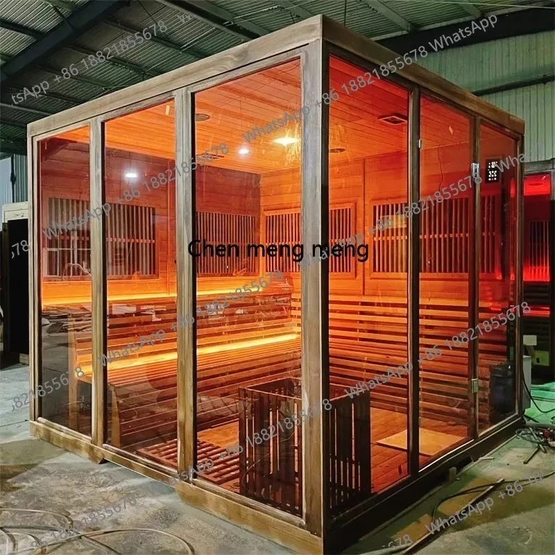 

Совершенно новая высококачественная семейная сауна для отдыха на открытом воздухе из кедра, модель M178.