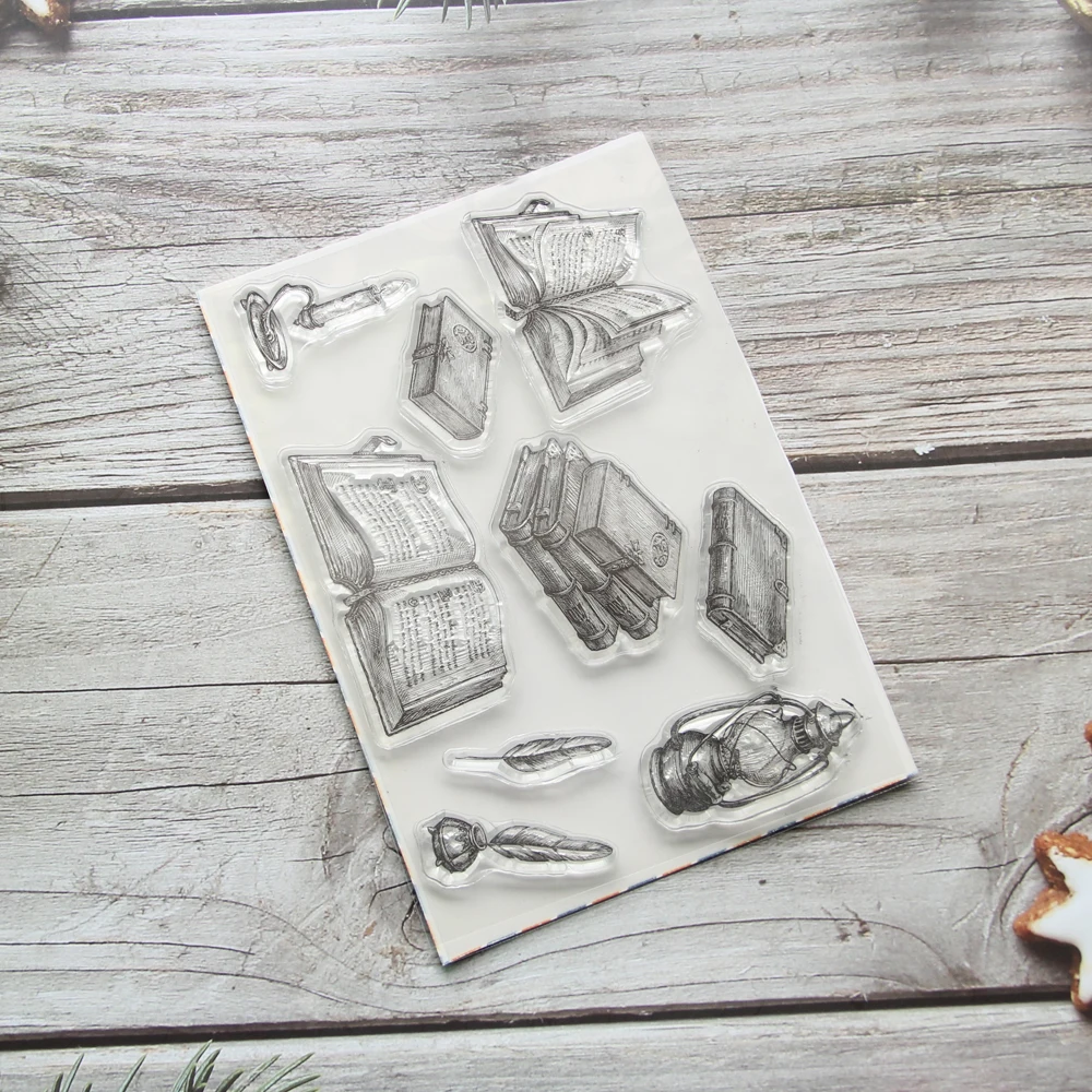 

Книжки KLJUYP, прозрачный штамп для скрапбукинга «сделай сам»/изготовления карт/Детские Рождественские забавные украшения