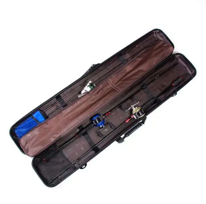 

Portable fishing tackle bag shell waterproof ABS rod hard box carrying carrier storage customization