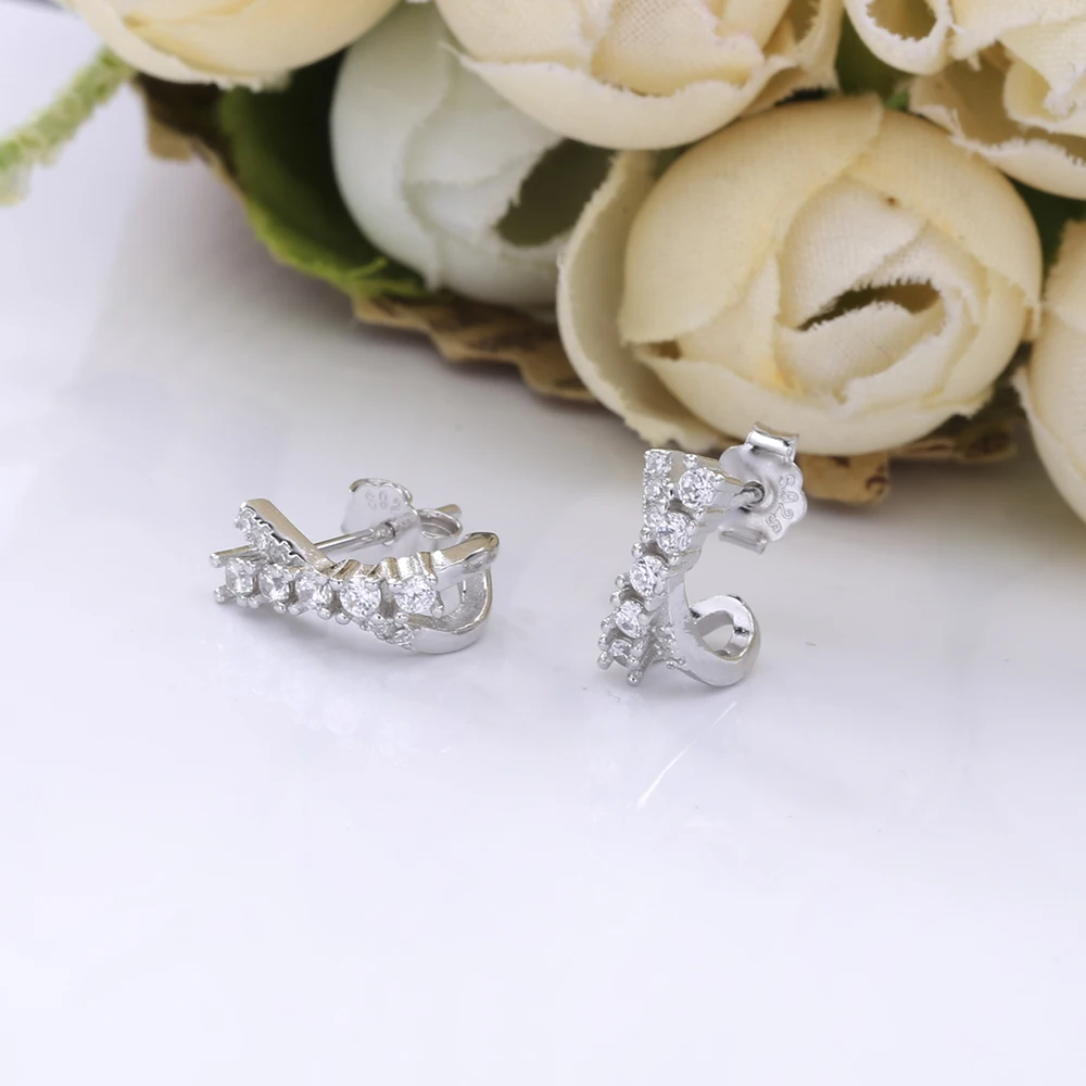 SHADOWHUNTERS الأصلي 925 فضة الصليب وأقراط للنساء الزفاف الفضة 925 X أقراط لوازم مجوهرات الأزياء #3